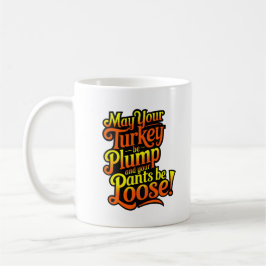 Caneca De Café Plump Turkey, Cartoon Diva Turkey, Mug