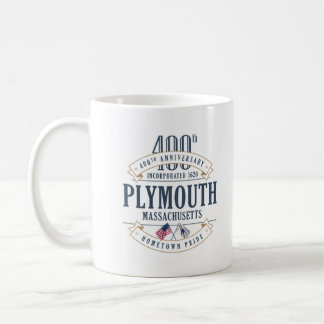 Caneca De Café Plymouth, Massachusetts 400º Aniversário Mug