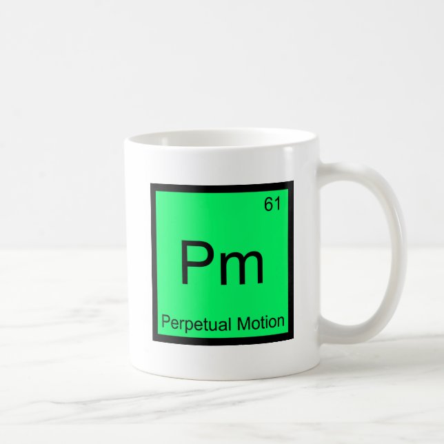 Caneca De Café Pm - Camiseta Símbolo do Elemento Químico Moviment (Direita)