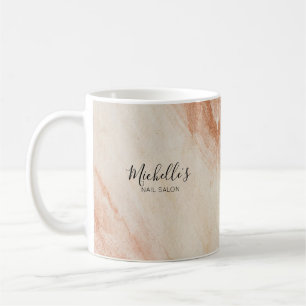 Caneca De Café Pó marrom empoeirado chique