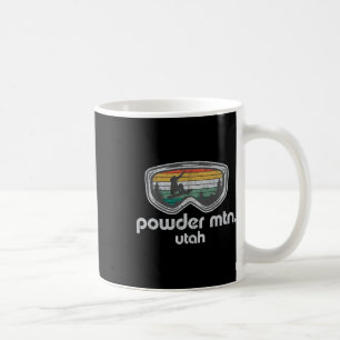Caneca De Café Pó Montanha Utah Snowboard Retro Snowboard