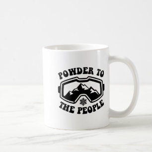 Caneca De Café Pó para as pessoas que esquiando esportes de inver