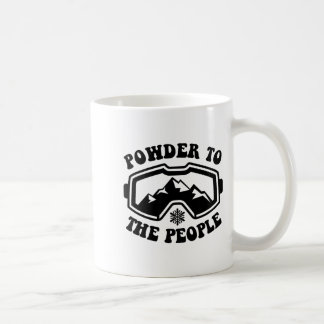 Caneca De Café Pó para as pessoas que esquiando esportes de inver