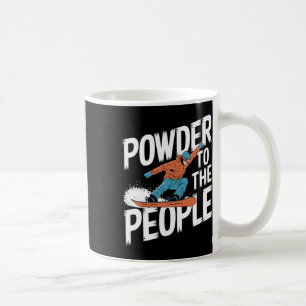 Caneca De Café Pó para as Pessoas - Snowboard 1