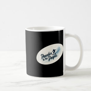 Caneca De Café Pó para as Pessoas - T minimalista de snowboard