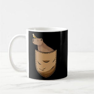 Caneca De Café Pocket Capybara Pocket Cute Animal Parody