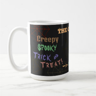 Caneca De Café Poções Mágicas de Halloween Assombradas Personaliz