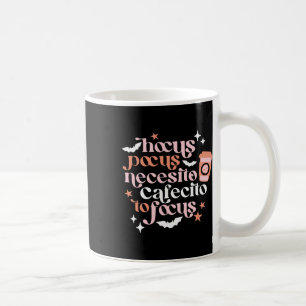 Caneca De Café Pocus Necesito Cafecito Para Focar Café Halloween
