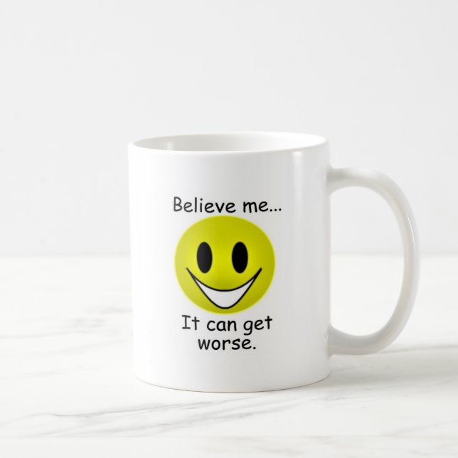 Caneca De Café Pode obter mais mau (Direita)