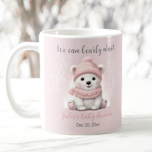Caneca De Café Podemos Esperar Um Urso Polar Nome Chá de fraldas