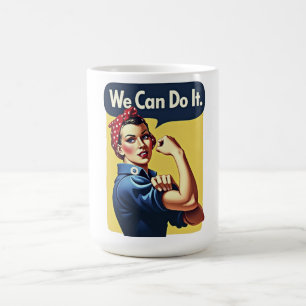 Caneca De Café Podemos fazê-lo   Feminismo
