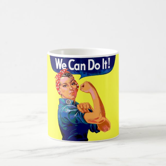 Caneca De Café Podemos fazê-lo - Pop de Arte Motivacional (Centro)