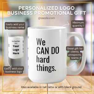 Caneca De Café Podemos Fazer Coisas De Duro Citar Negócios Perso