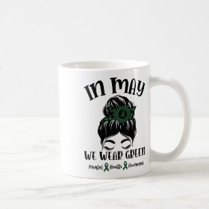 Caneca De Café Podemos Vestir a Consciência Mental Verde 1