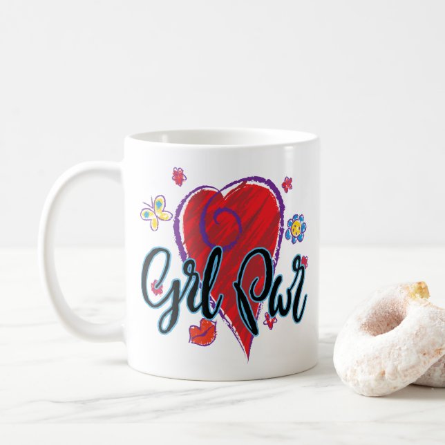 Caneca De Café Poder da Menina (Com Donut)