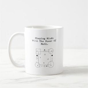 Caneca De Café Poder de Matemática que Molda Mentes Educação In