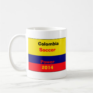 Caneca De Café Poder do futebol de Colômbia