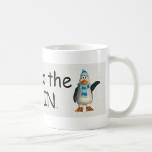 Caneca De Café Poder do T ao pinguim
