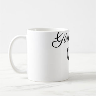 Caneca De Café poder feminino simples minimalista adicionar nome
