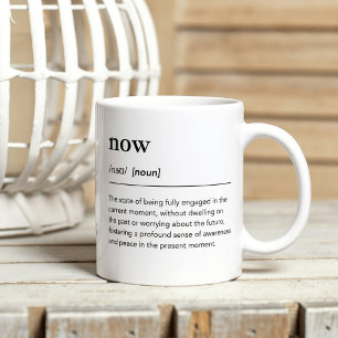 Caneca De Café Poder minimalista da definição de simplicidade atu