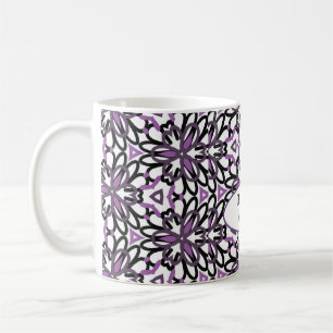 Caneca De Café Poder roxo Chefe mãe personalizável