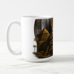 Caneca De Café Poder Silencioso Grande Design Esfinge Egito