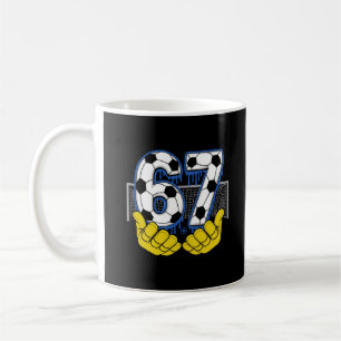 Caneca De Café Poderosa Energia de Futebol Elétrico Número 67