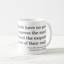 Caneca De Café Poe Citação sobre Palavras