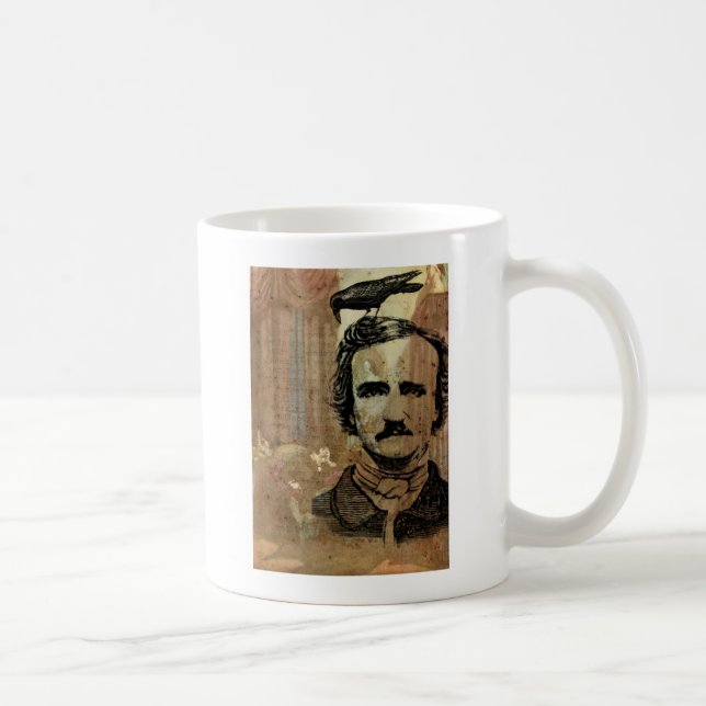 Caneca De Café Poe Collage (Direita)