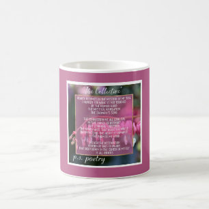 Caneca De Café Poema Coletivo Flores de Coração Sangrando (minha 