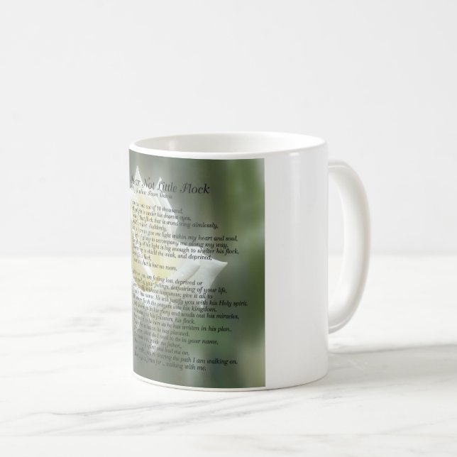 Caneca De Café poema cristão (Frente Esquerda)