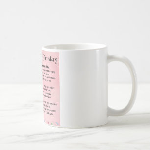 Caneca De Café Poema da neta - 18o aniversário