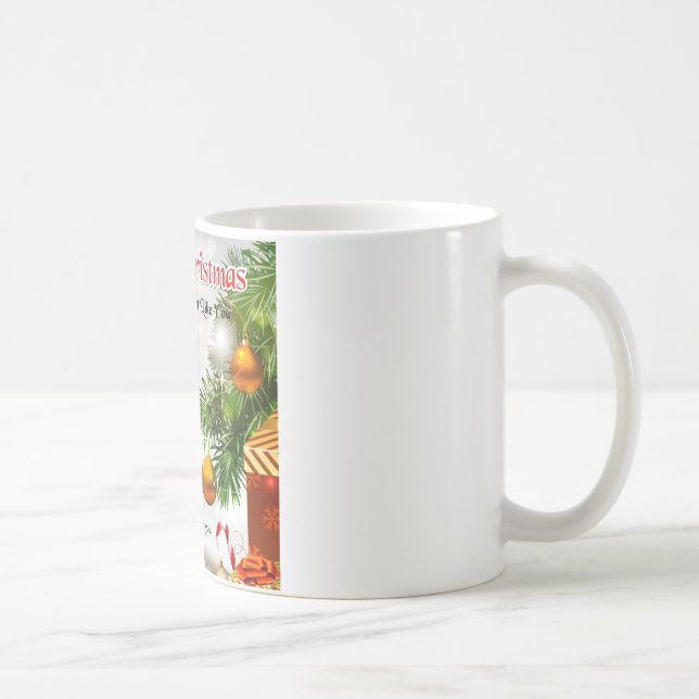 Caneca De Café Poema da nora - design do Natal (Direita)