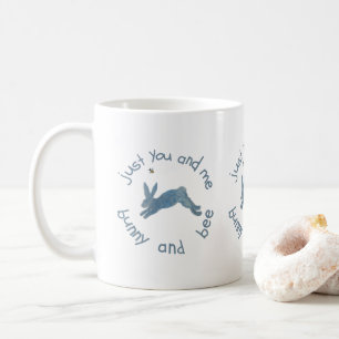 Caneca De Café Poema de Abelhas Bunny Rabbit