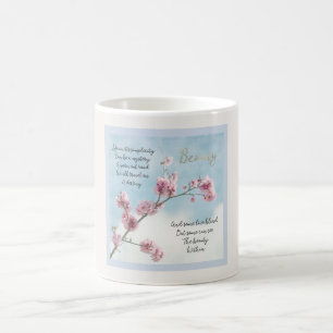 Caneca De Café Poema de Beleza (escrito por mim e fotografia por 