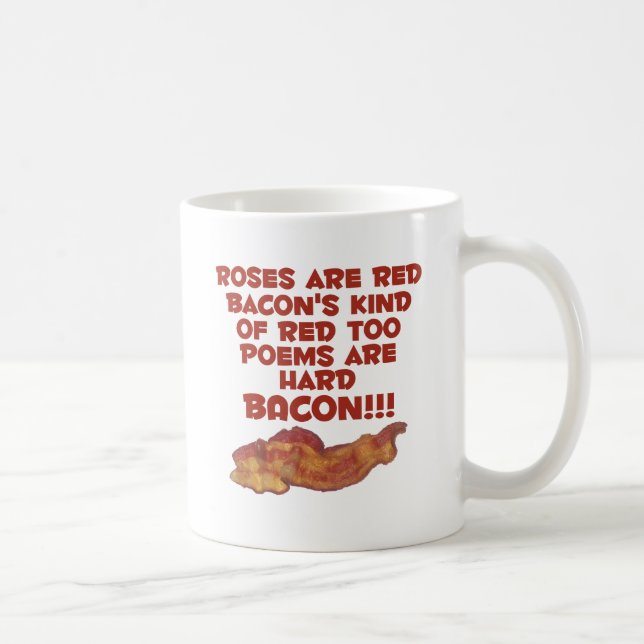 Caneca De Café Poema do bacon (Direita)