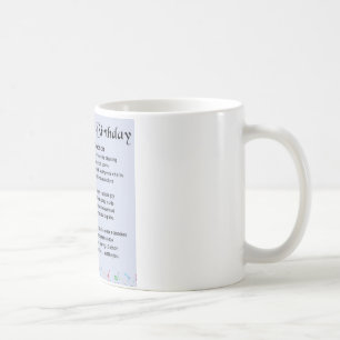 Caneca De Café Poema do Godson - aniversário de 21 anos