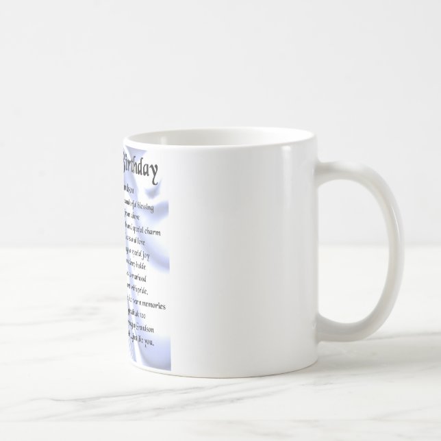 Caneca De Café Poema do neto - feliz aniversario (Direita)