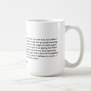 Caneca De Café Poema para a chávena de café da manhã