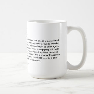 Caneca De Café Poema para a chávena de café da manhã