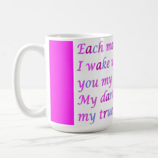 Caneca De Café Poema para um amado, mestiço de rico (Esquerda)