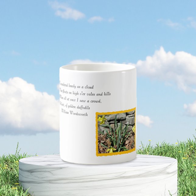 Caneca De Café Poesia Daffodil (Criador carregado)