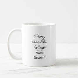 Caneca De Café Poesia Estimula Mug