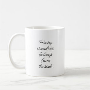 Caneca De Café Poesia Estimula Mug