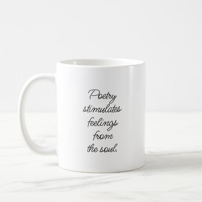 Caneca De Café Poesia Estimula Mug (Esquerda)