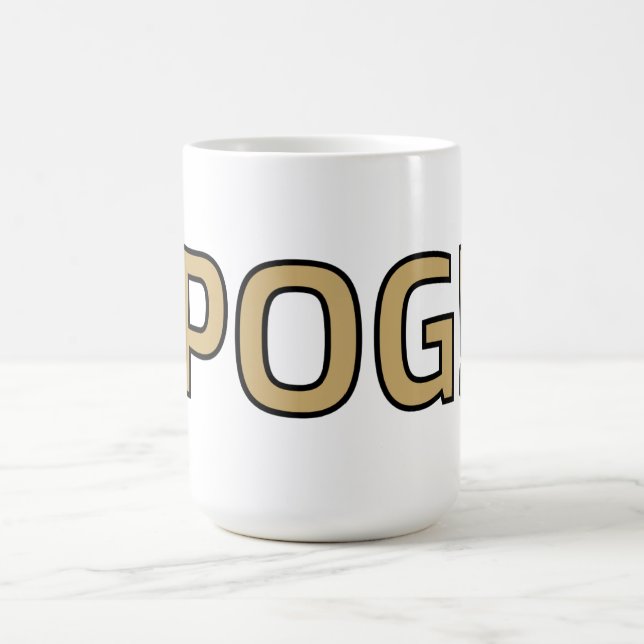 Caneca De Café Pog! Text Mug - Luca Kaneshiro Fanart (Centro)