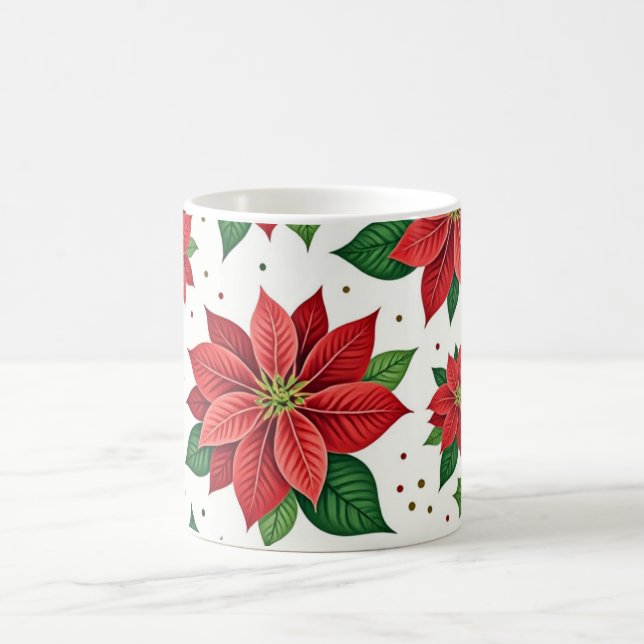 Caneca De Café Poinsétia Escarlate (Centro)