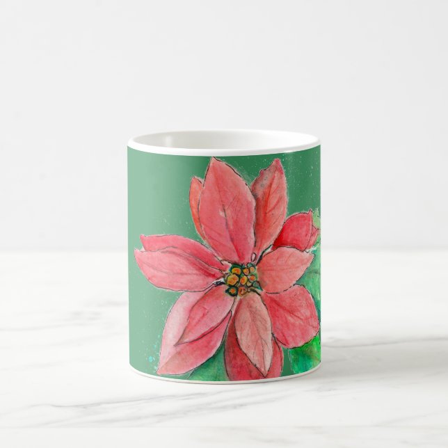 Caneca De Café Poinsettia (Centro)