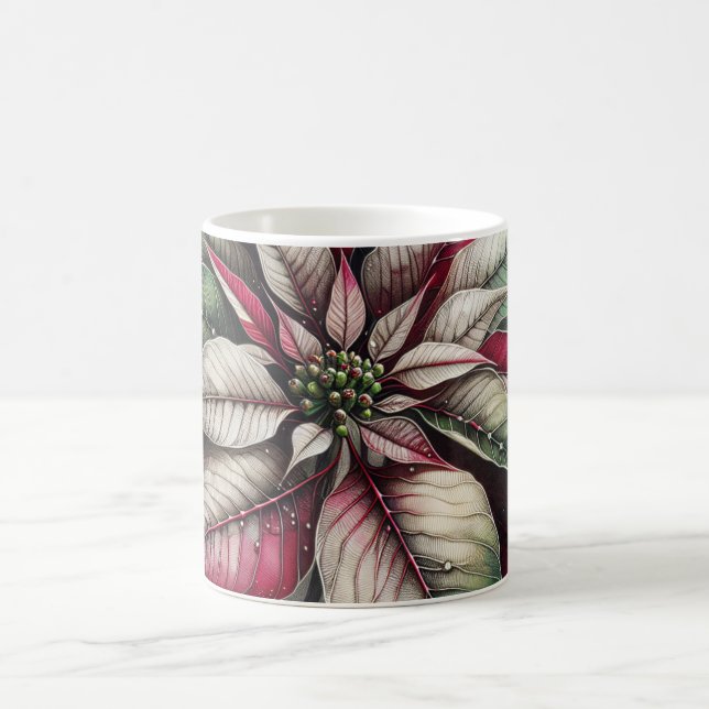 Caneca de Café Poinsettia (Centro)