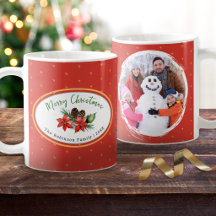 Poinsettia de Natal Personalizada para Família com